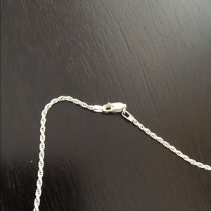 Jewelry - EUC Sterling silver rope necklace Jewelry - EUC Sterling silver rope necklace